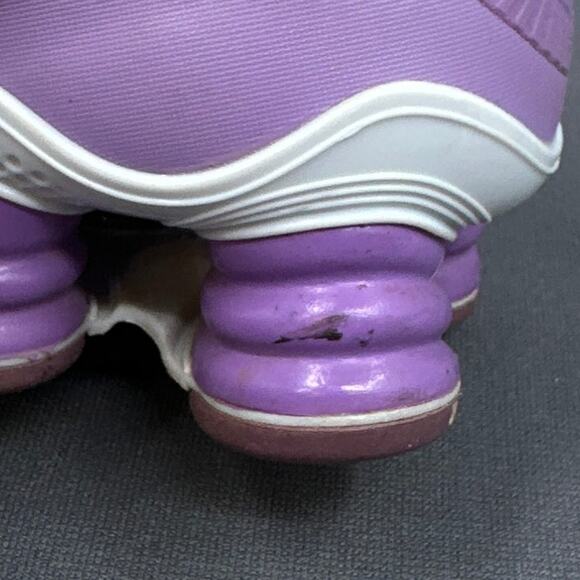 Nike Shox TLX Running Sneakers Sz 7.5 White Purple Athletic Shoe Streetwear READ - Picture 14 of 16